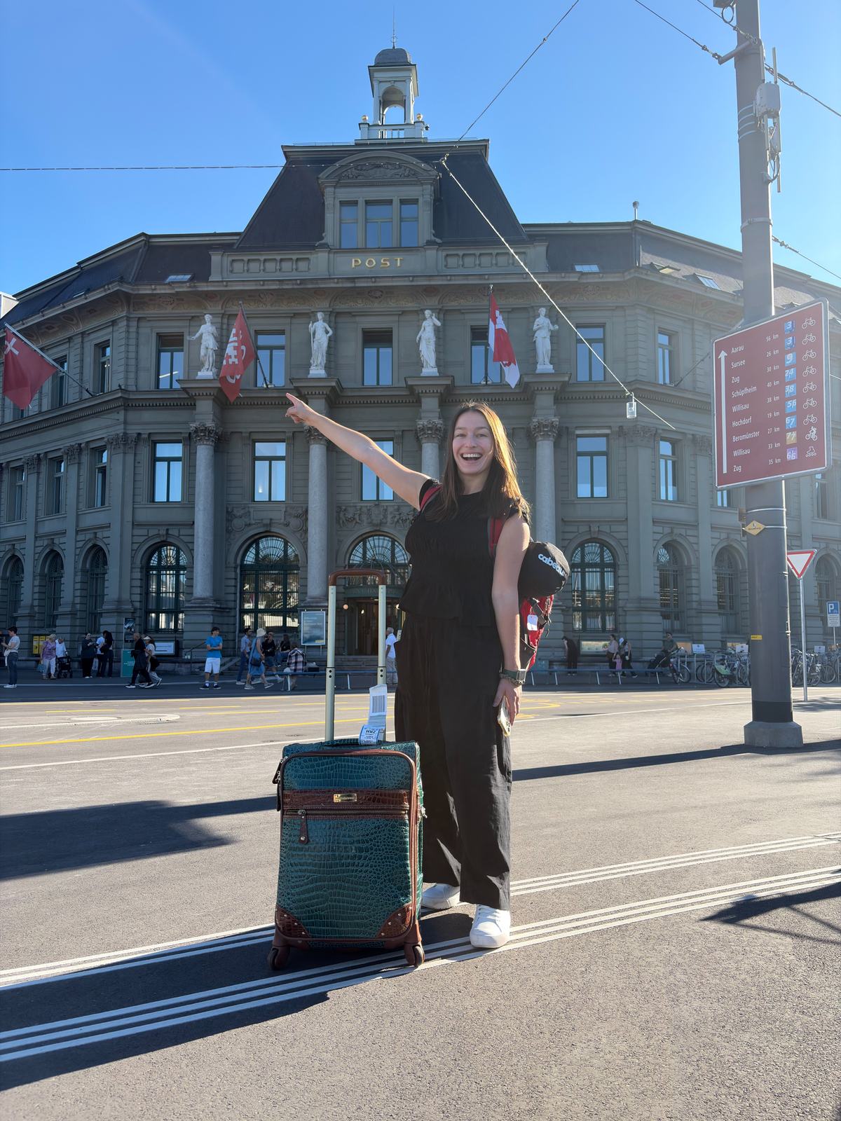 out the train window / arriving in Lucerne
