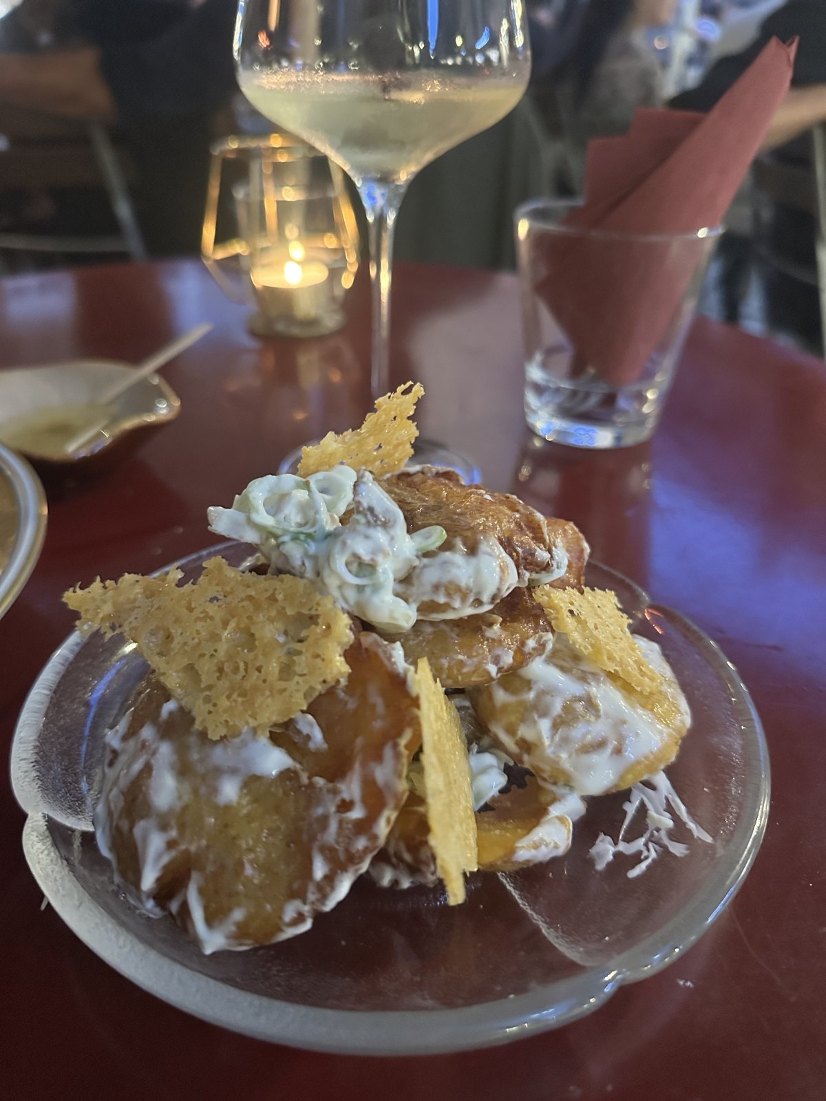 the crispy potatoes